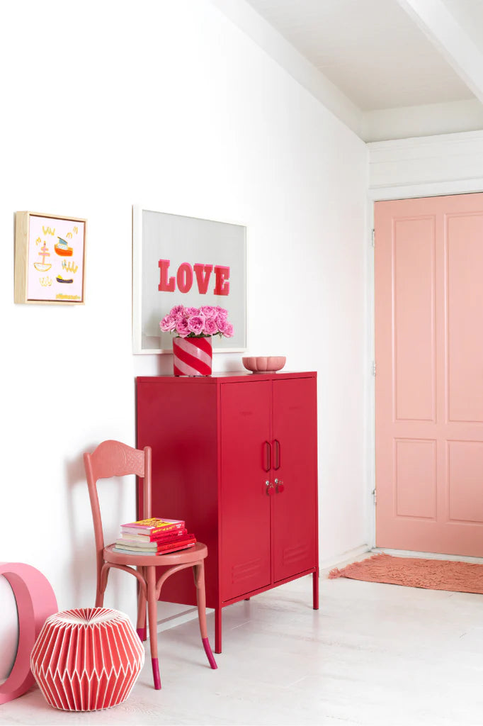 Metallspind | THE MIDI | poppy red