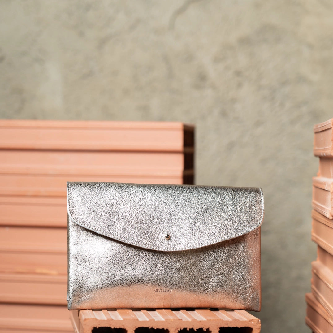 Cute Clutch | Metallic Platin