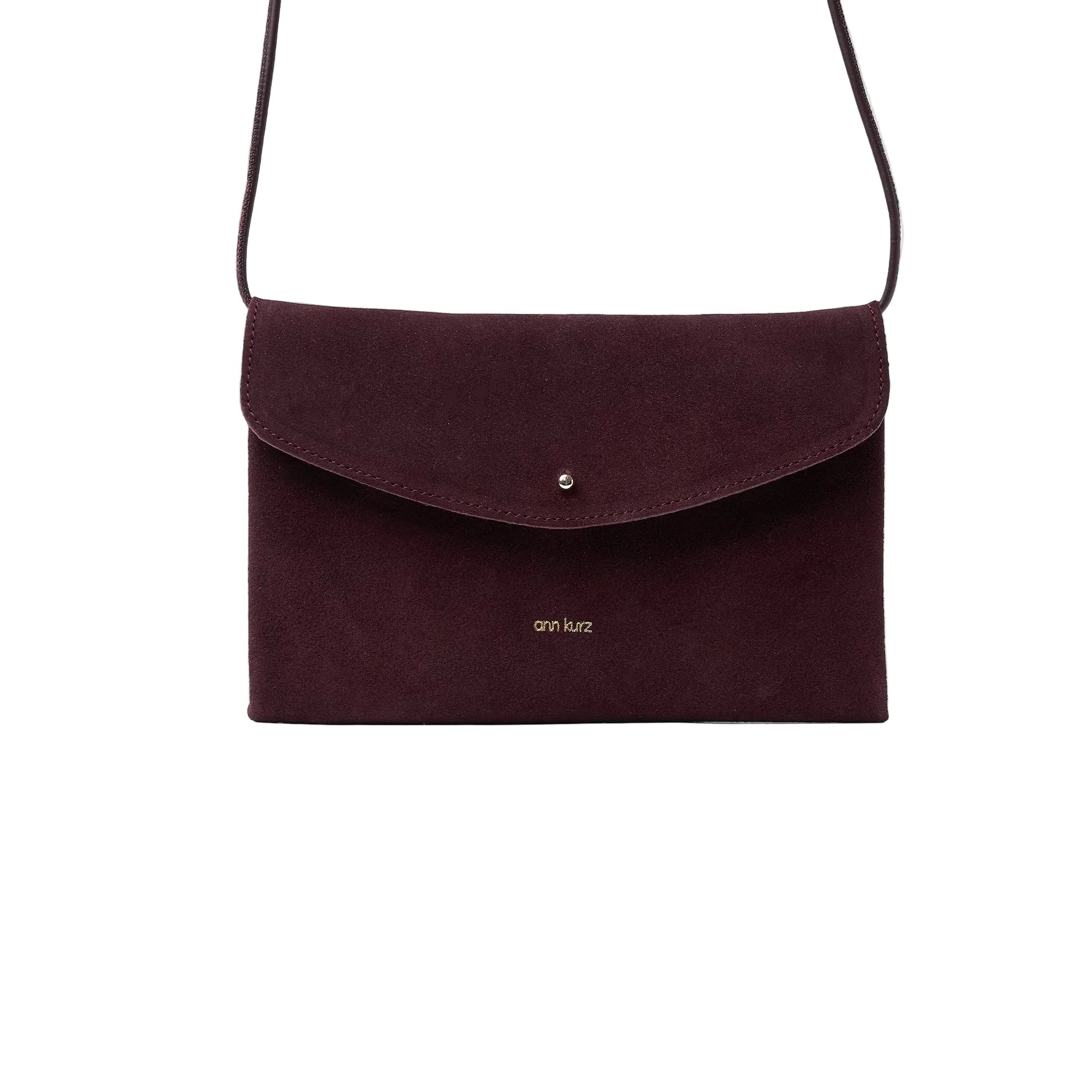 Cute Clutch | Suede Burgundy