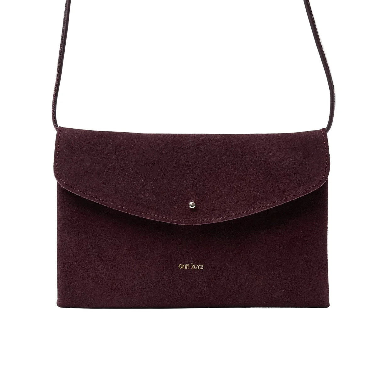 Cute Clutch | Suede Burgundy