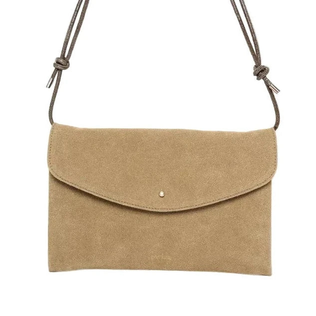 Cute Clutch | Suede Taupe