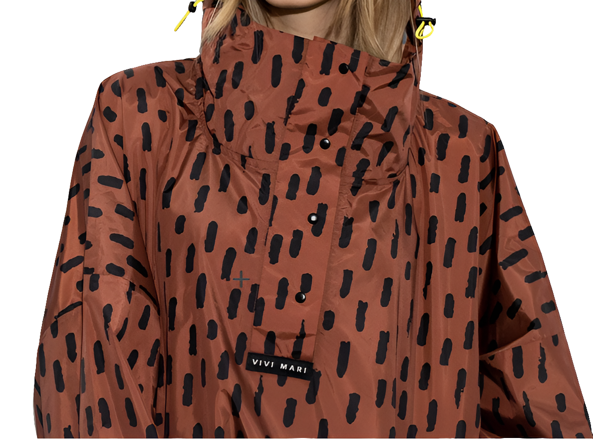 Regenponcho | Drops | rust/black
