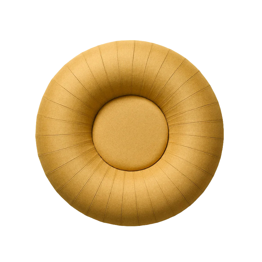 Pouf Float | mittel ocker