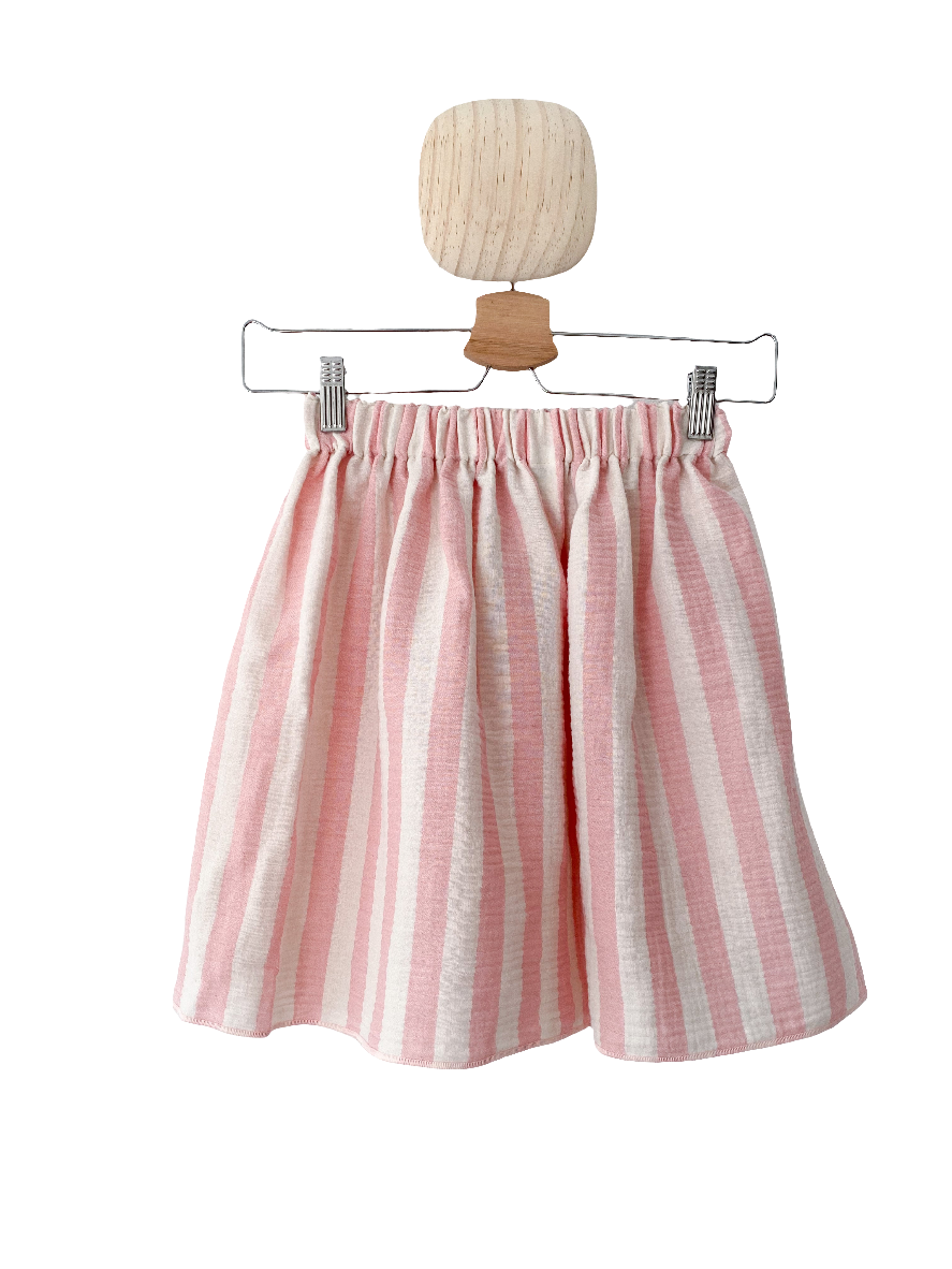 Kids Rock Musselin | Streifen/rosa