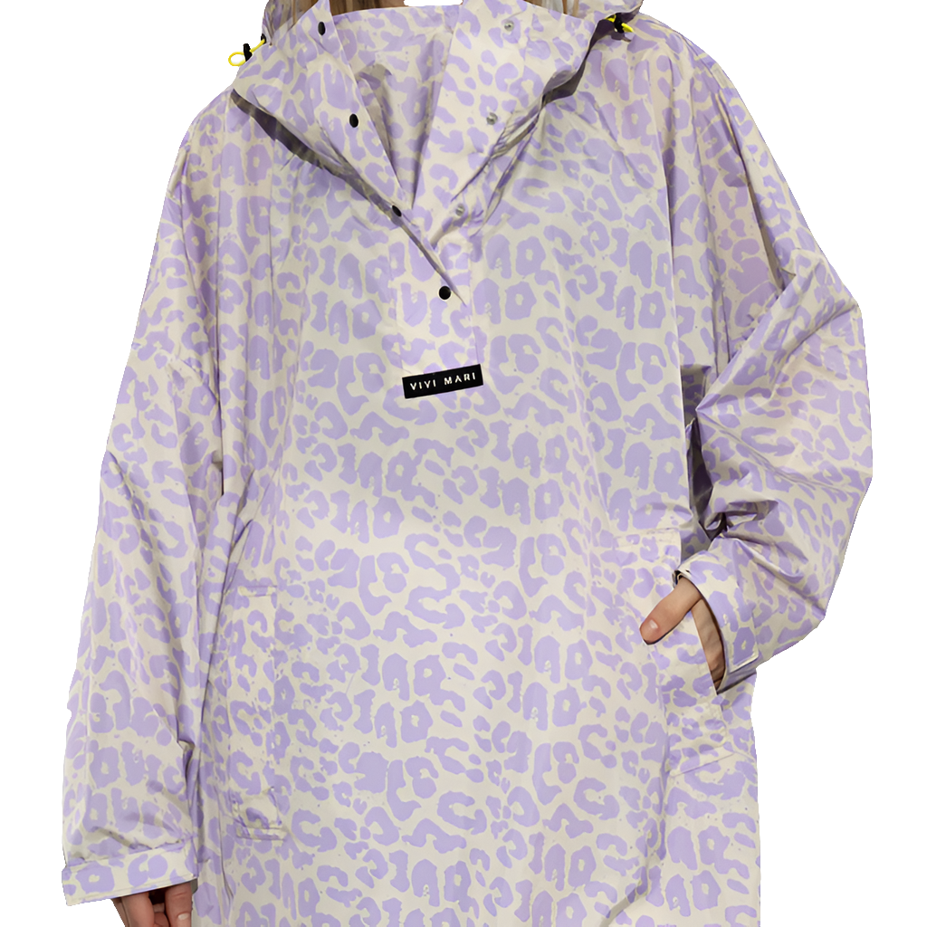 Regenponcho | Leo | lavender/grey