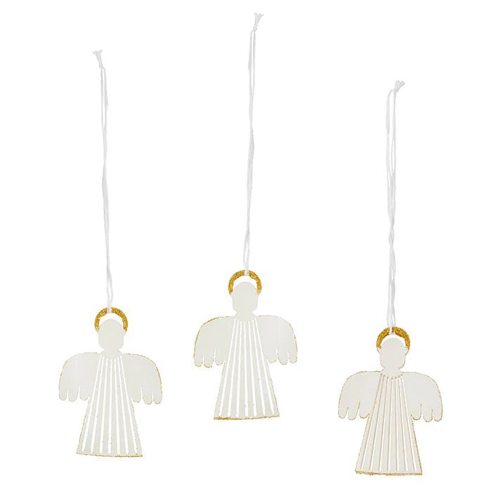 Papieranhänger Engel | Off-White 3er Set