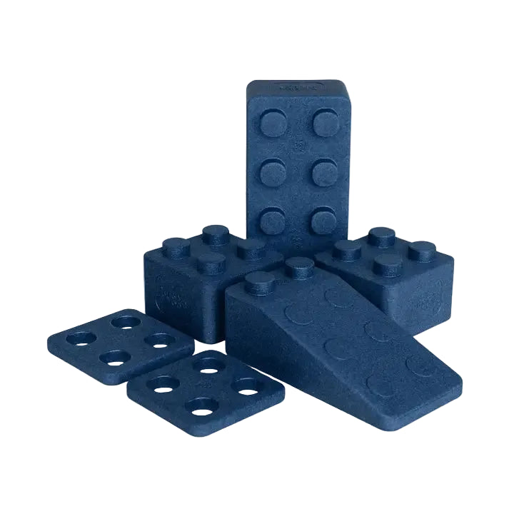 Bausteine Monokrom | 6 Teile Blau