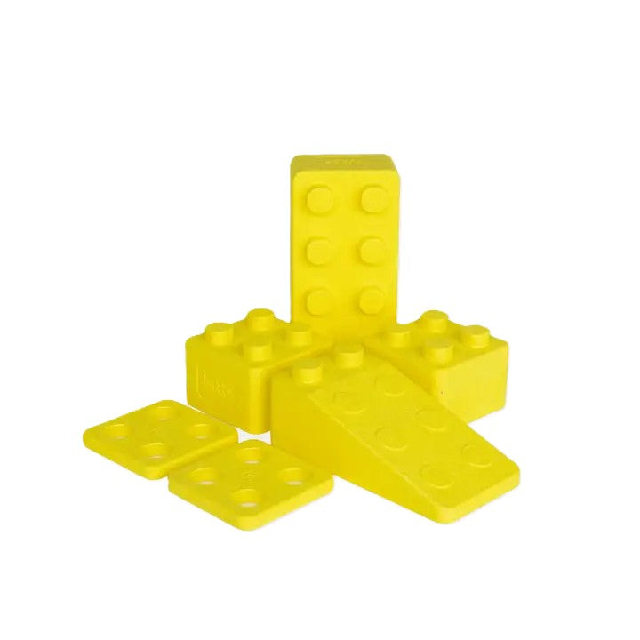 Bausteine Monokrom | 6 Teile Gelb