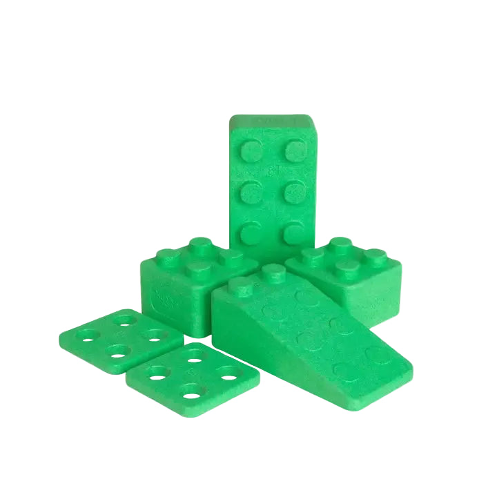 Bausteine Monokrom | 6 Teile Grün