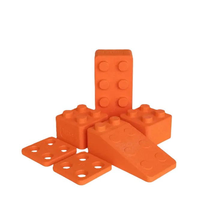 Bausteine Monokrom | 6 Teile Orange