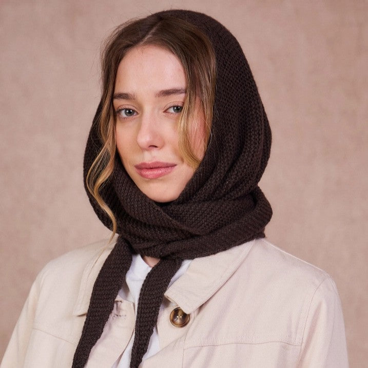 Strick Balaclava Nola | Chocolat