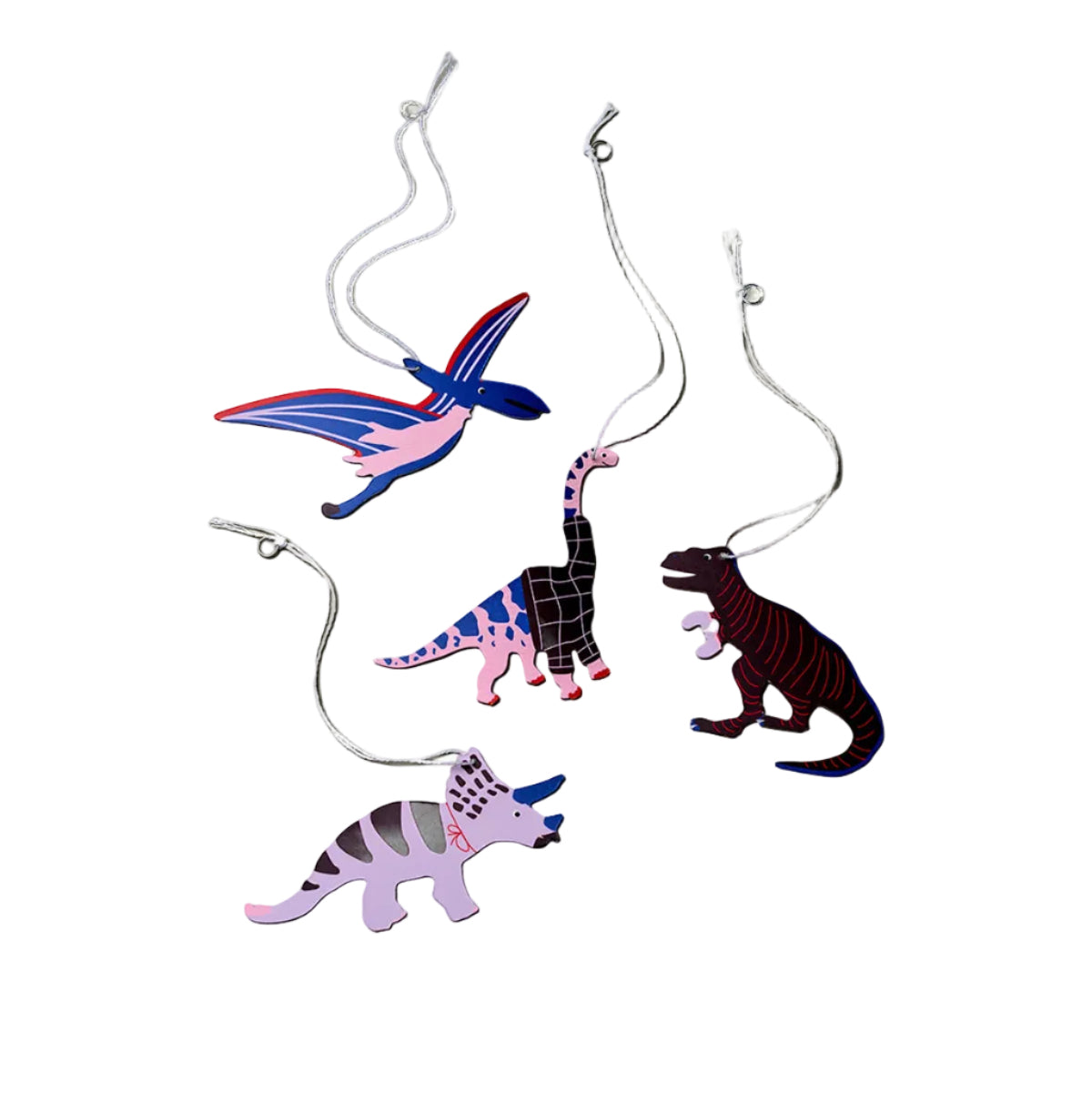 Papieranhänger | Dinosaurier 4er-Set