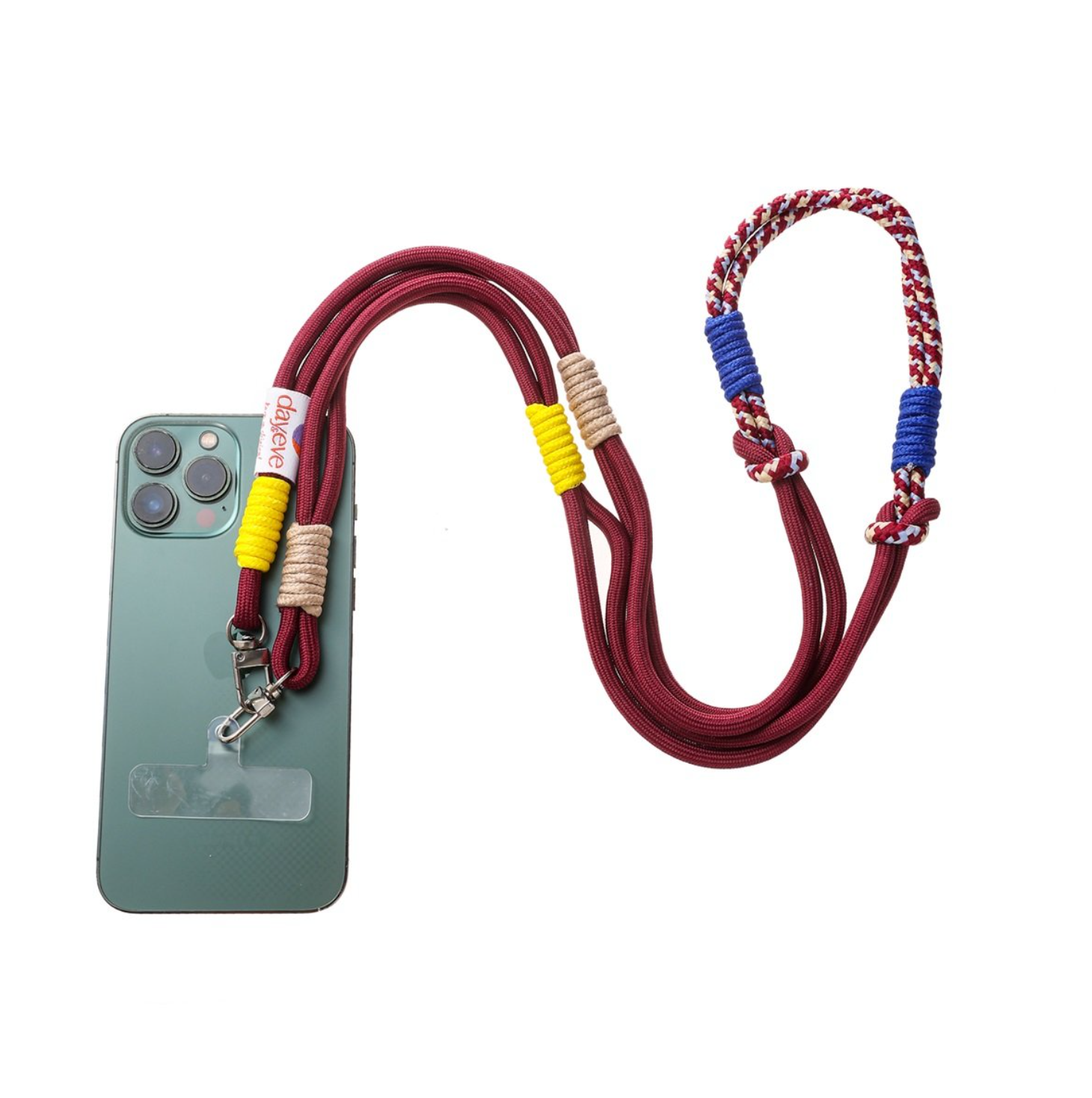 Handykette Long Double | Coffee/Blau