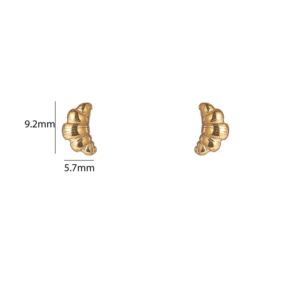 Ohrstecker | Croissant Stud Gold