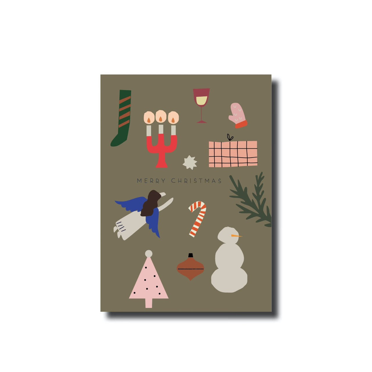 Postkarte | Christmas Stuff Grün