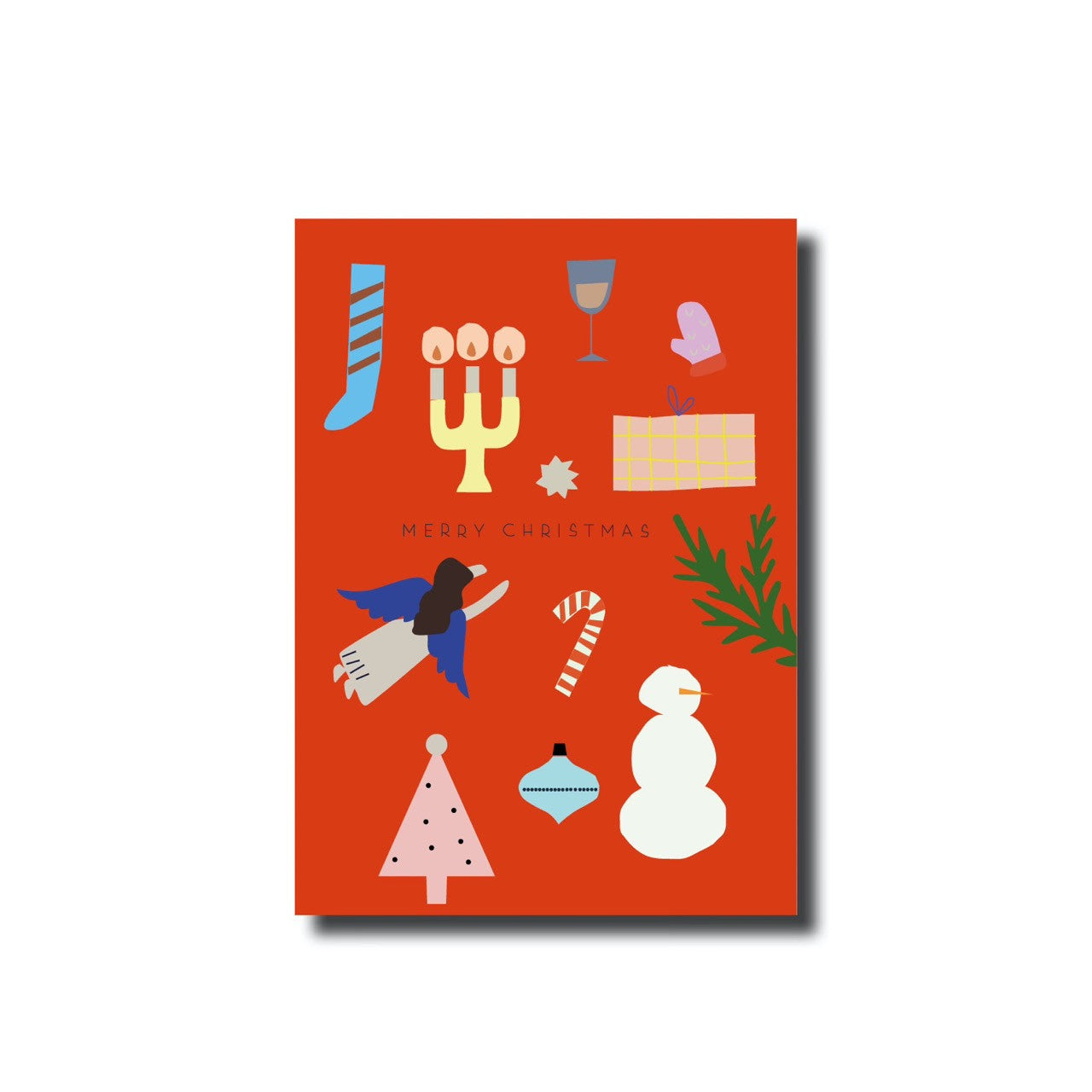 Postkarte | Christmas Stuff Rot