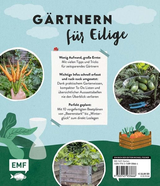 Buch | Keine Zeit zu gärtnern – Easy Ernteglück mit wenig Aufwand