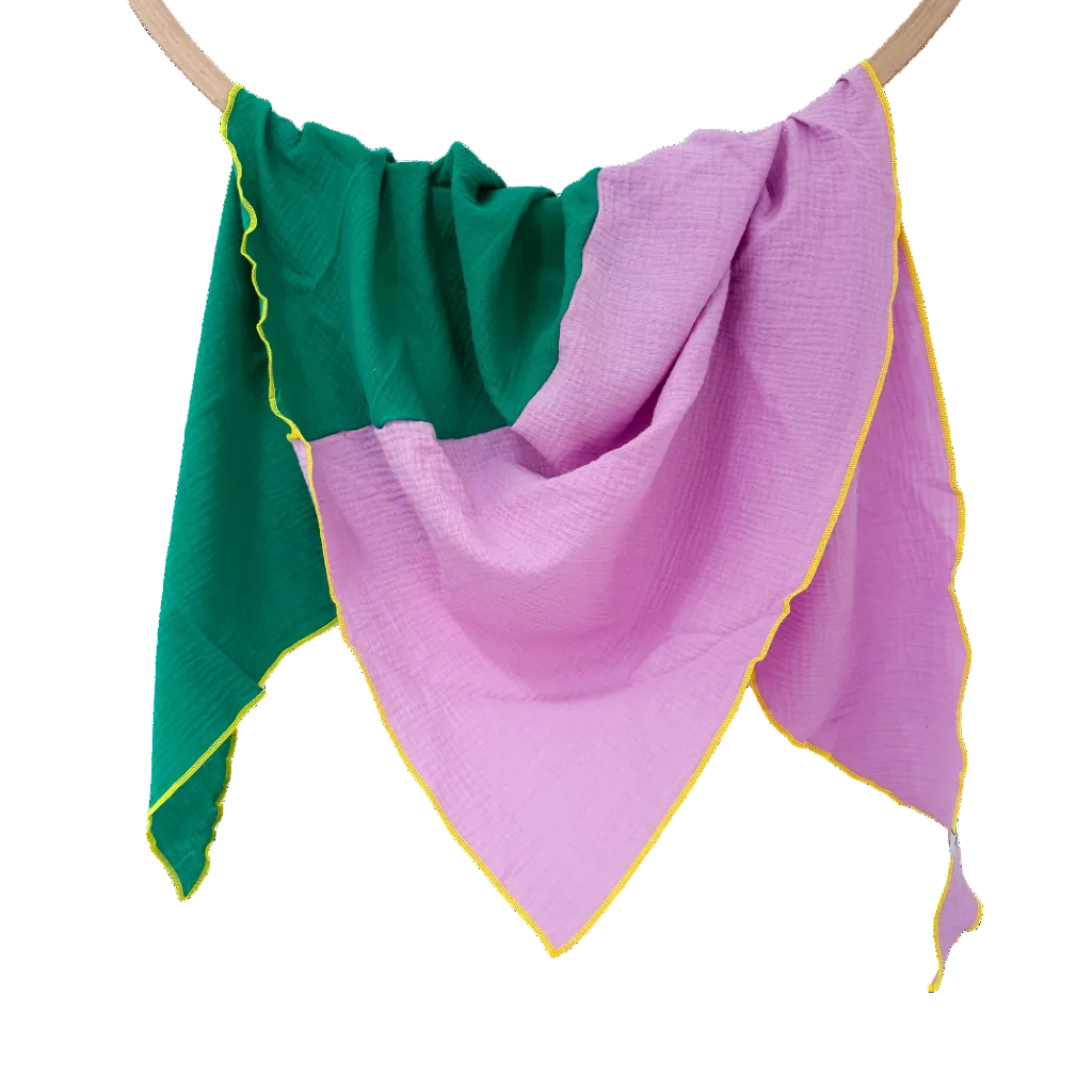 Musselintuch | Candy/Smaragdgrün