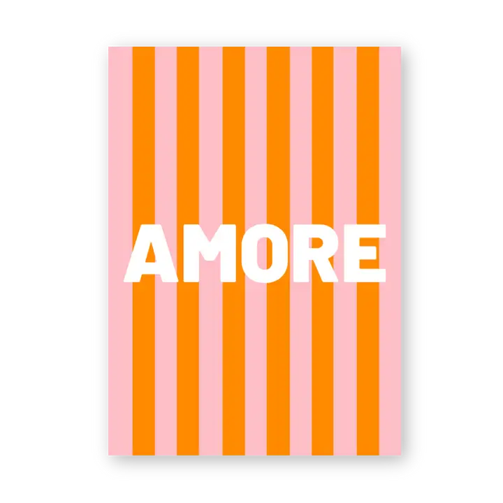 Postkarte aus Holzschliffpappe | AMORE