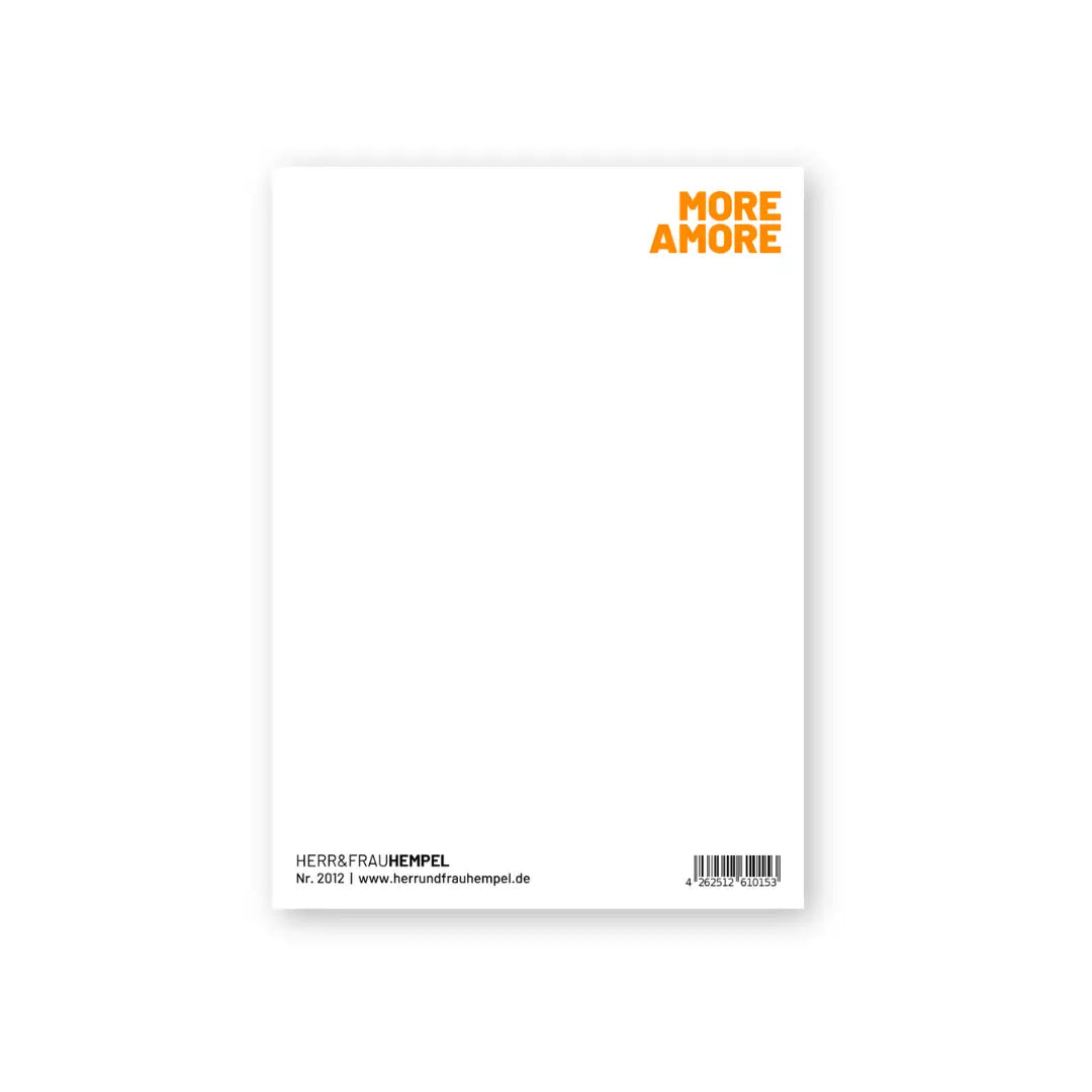 Postkarte aus Holzschliffpappe | AMORE