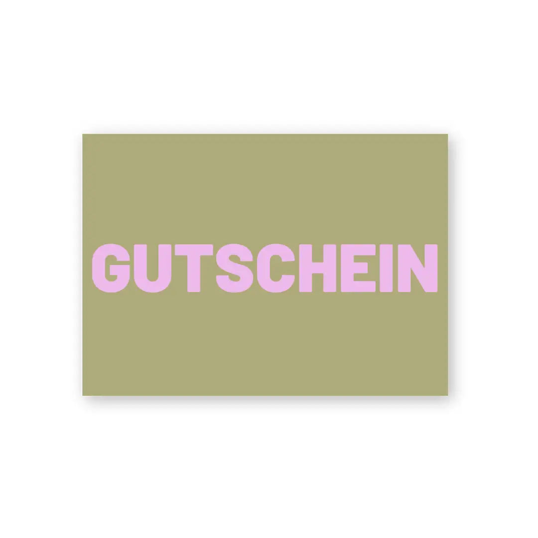 Postkarte aus Holzschliffpappe | GUTSCHEIN