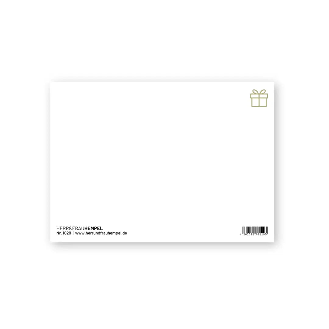 Postkarte aus Holzschliffpappe | GUTSCHEIN