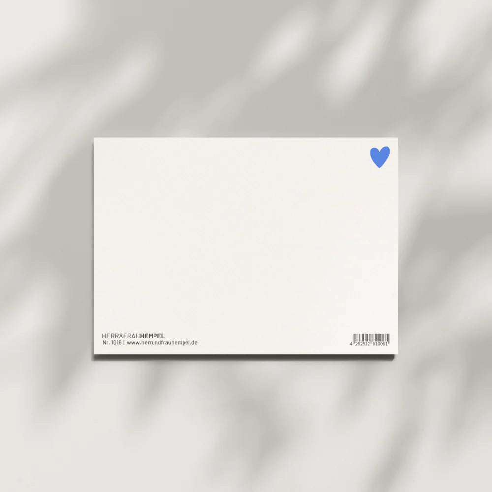 Postkarte aus Holzschliffpappe | MORE AMORE