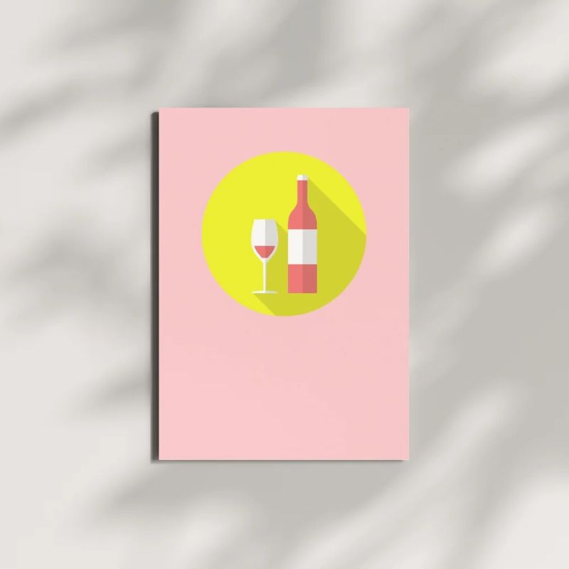 Postkarte aus Holzschliffpappe | SUNDOWNER
