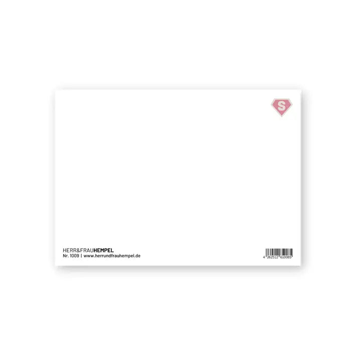 Postkarte aus Holzschliffpappe | SUPEROMA