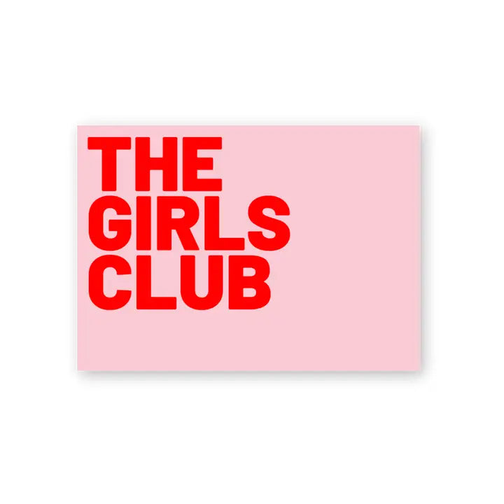 Postkarte aus Holzschliffpappe | THE GIRLS CLUB
