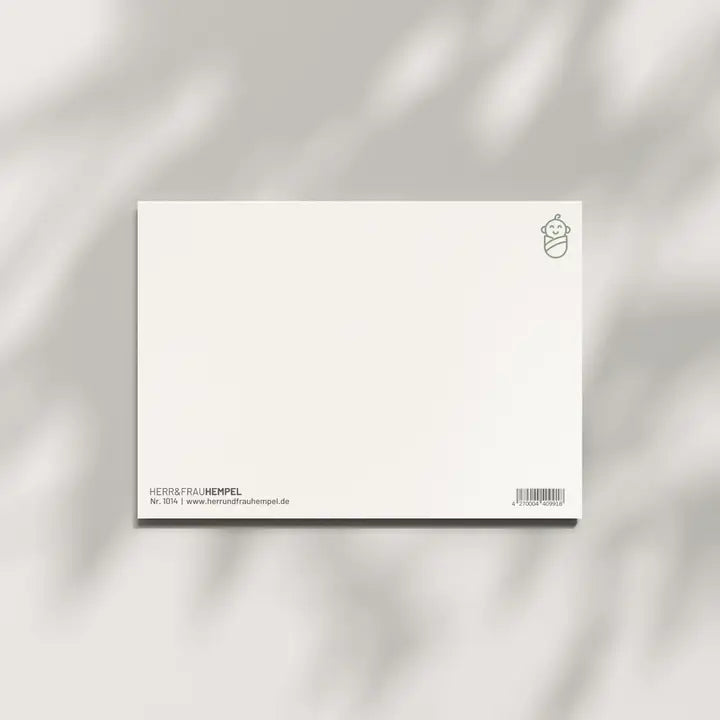 Postkarte aus Holzschliffpappe | THREE IS A GANG