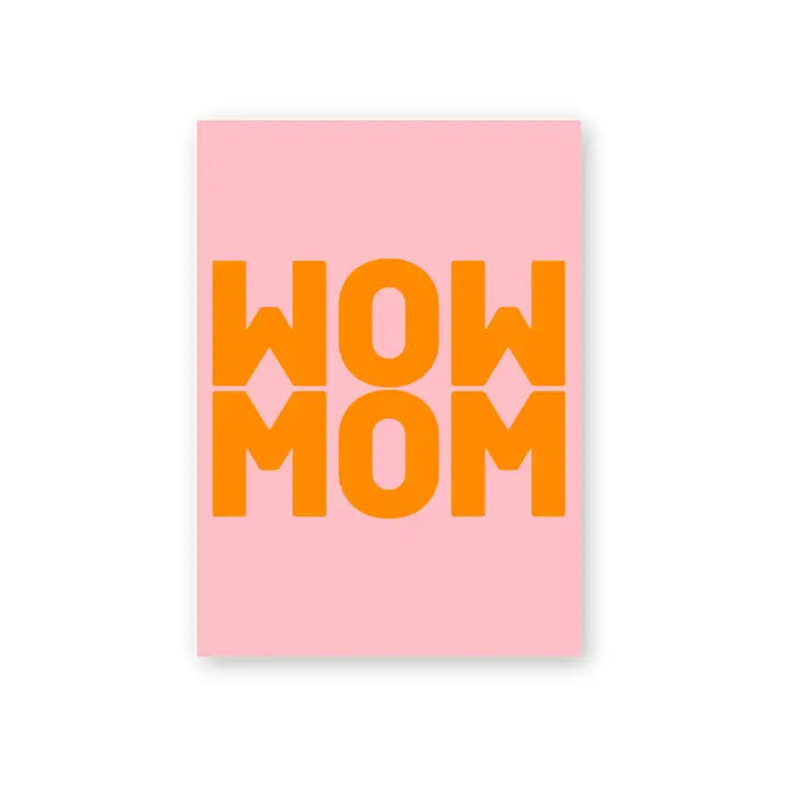 Postkarte aus Holzschliffpappe | WOW MOM