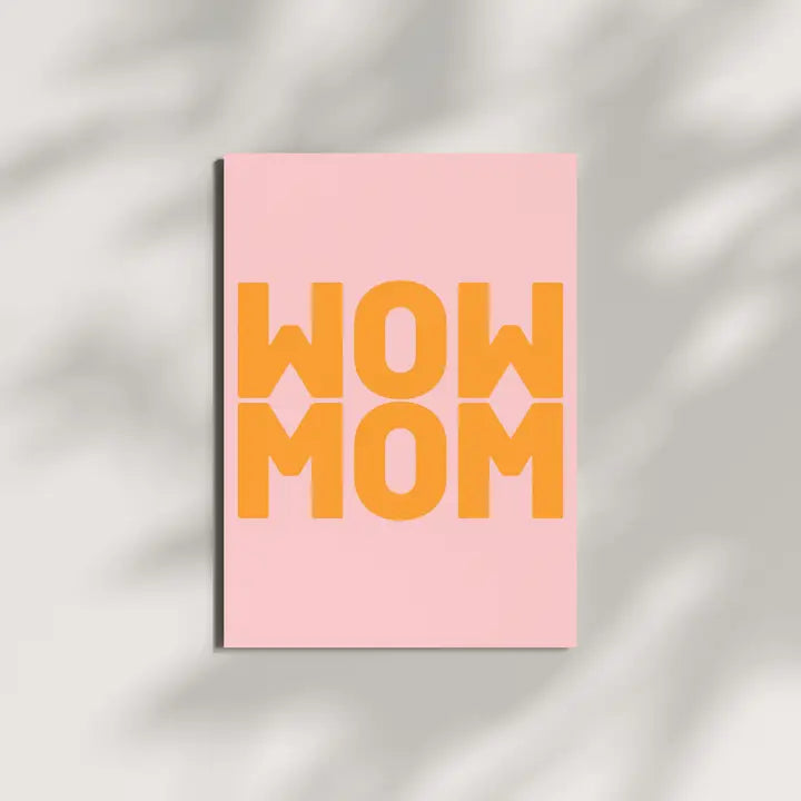 Postkarte aus Holzschliffpappe | WOW MOM