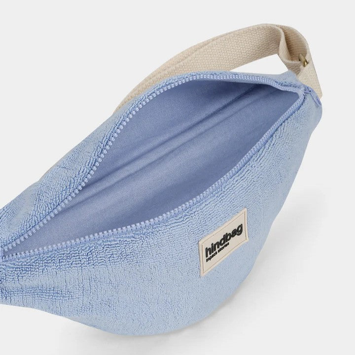 Bauchtasche Frottee Olivia in Blau von Hindbag bei Frau Rabe im Concept Store Die Halle