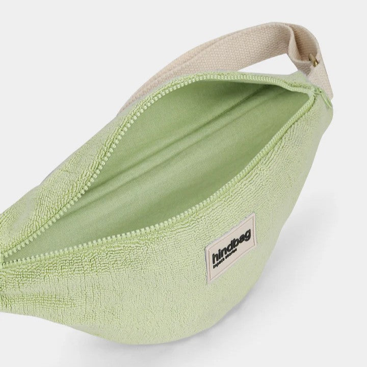 Bauchtasche Frottee Olivia in Grün von Hindbag bei Frau Rabe im Concept Store Die Halle