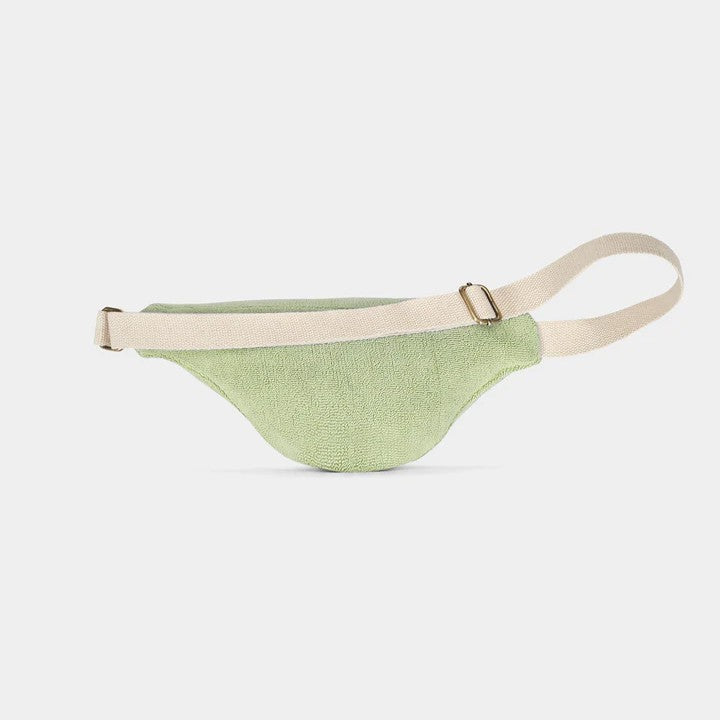 Bauchtasche Frottee Olivia in Grün von Hindbag bei Frau Rabe im Concept Store Die Halle