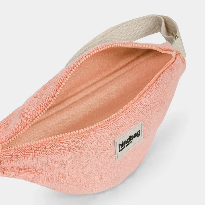 Bauchtasche Frottee Olivia in Rosa von Hindbag bei Frau Rabe im Concept Store Die Halle