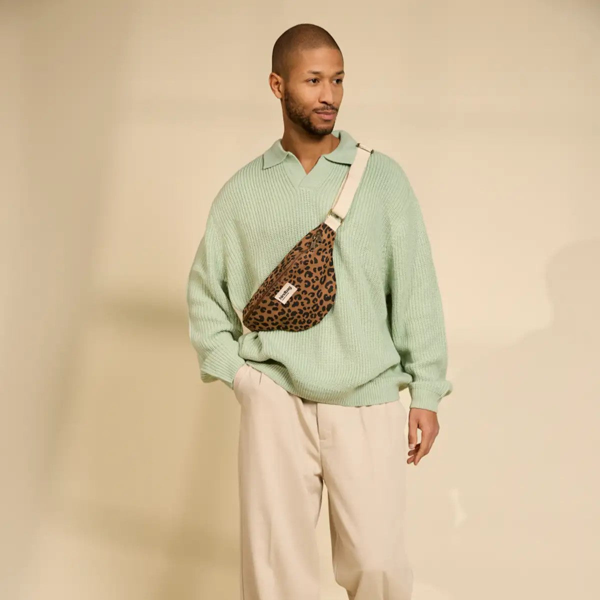 Hindbag Bauchtasche Olivia in Leopard Zimt bei Frau Rabe in Die Halle