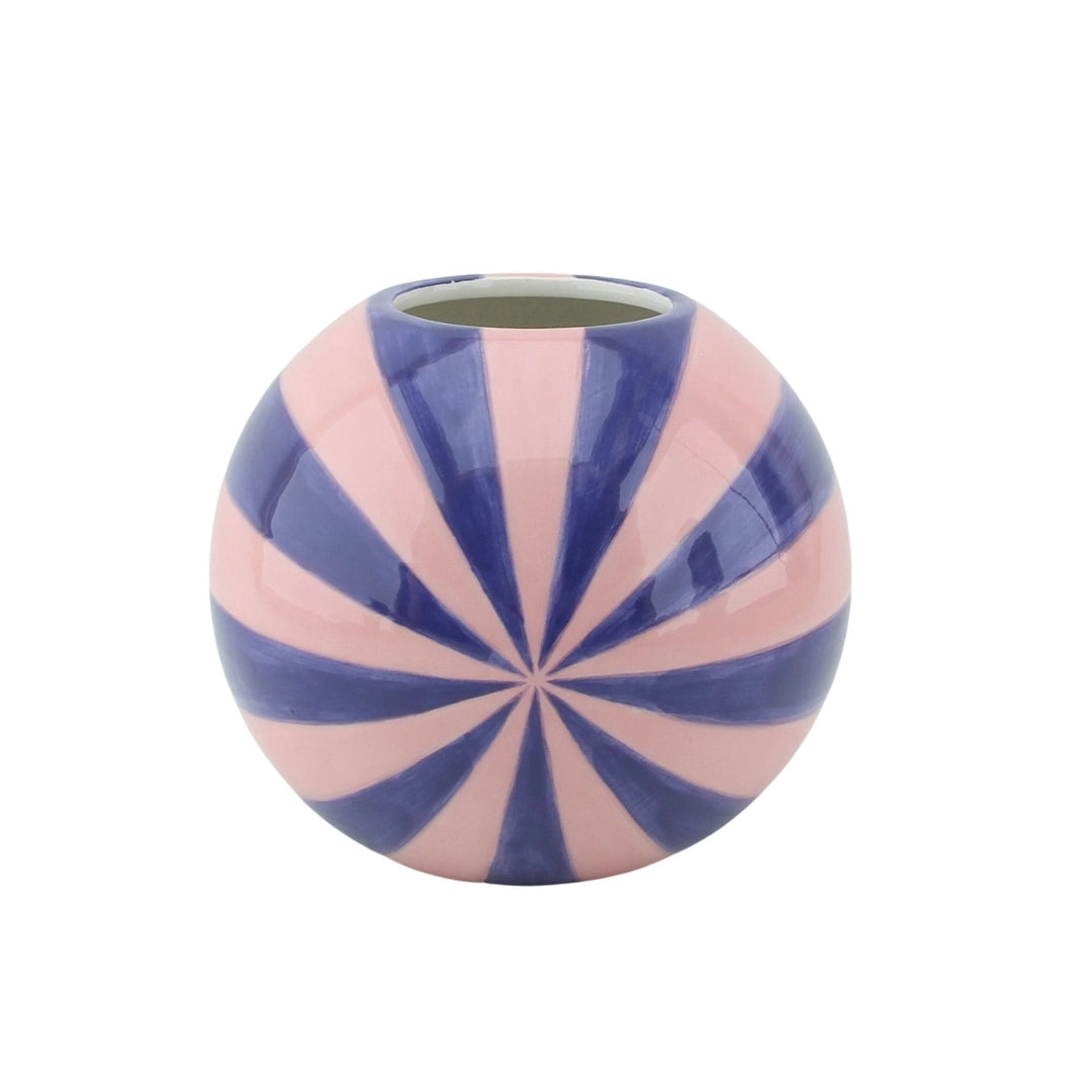 Blumenvase Swirl | Rosa/Blau