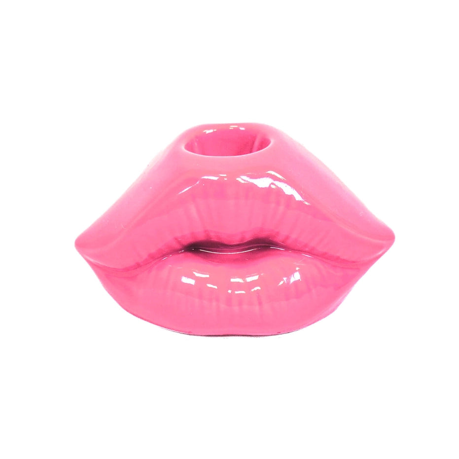 Kerzenhalter Lips | Neonpink