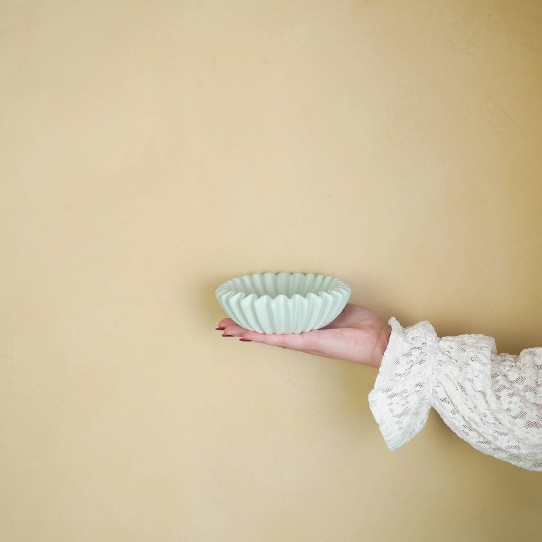 Schale Plissee | Minze