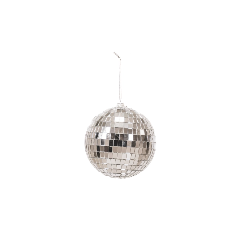 Weihnachtskugel | Discokugel Silber