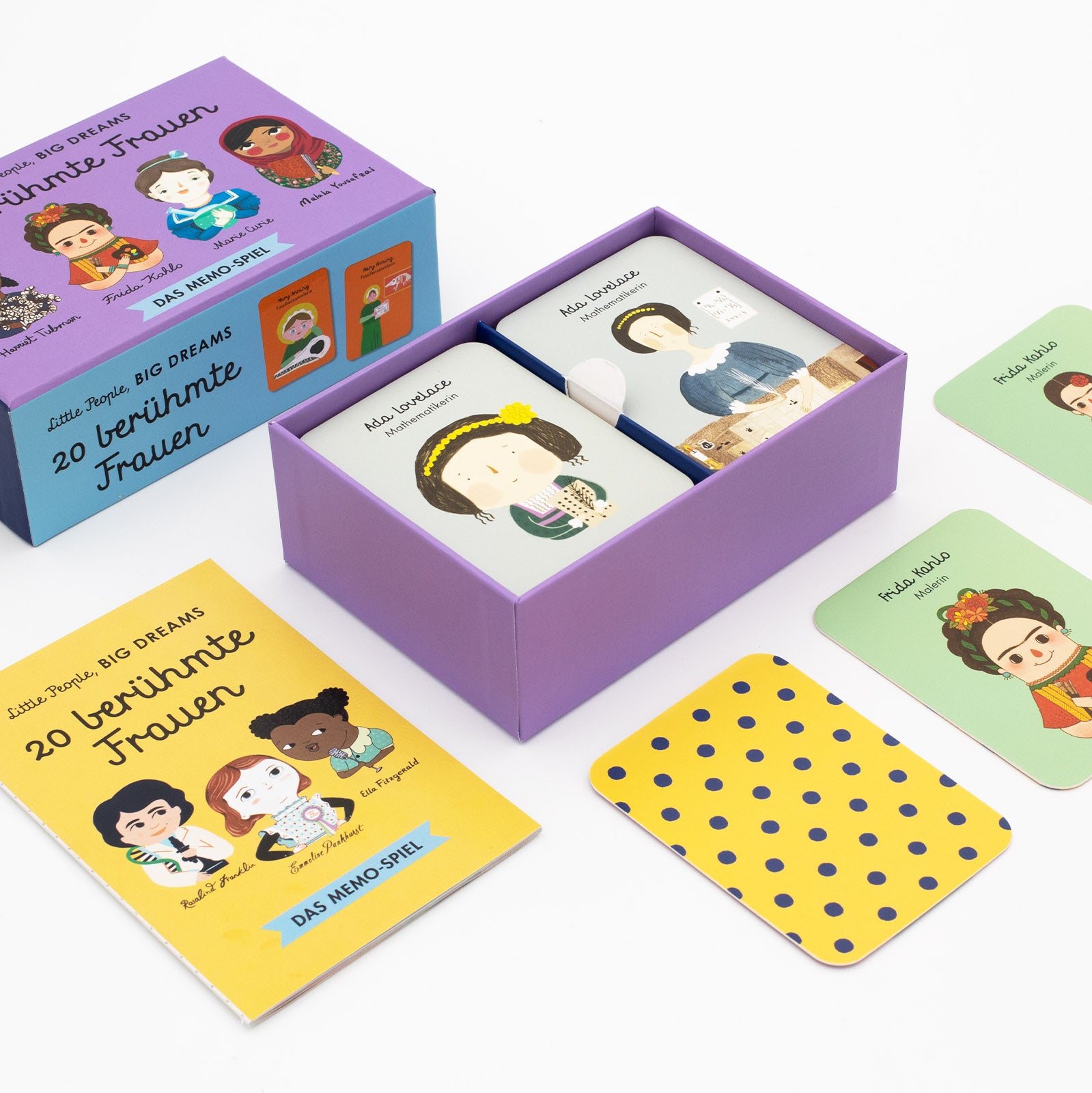 Memo Spiel Little People, BIG DREAMS | 20 berühmte Frauen