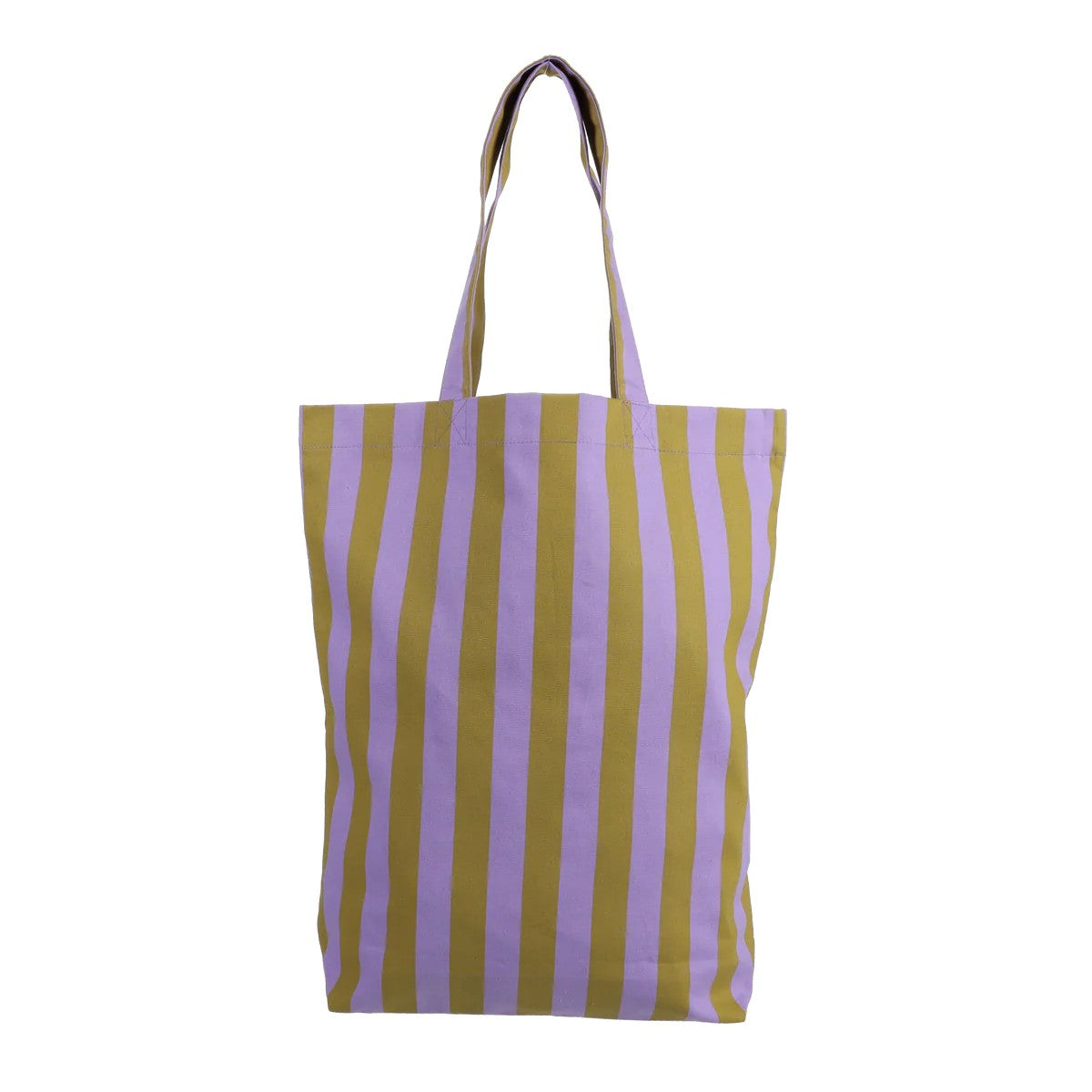 Baumwolltasche in der Farbe Jangle lila und Senf bei Frau Rabe in Die Halle