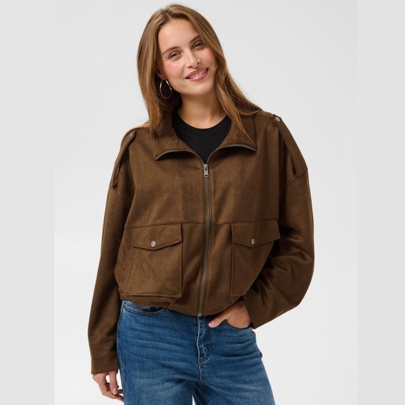Bomberjacke KAaster | Kunstwildleder Partridge