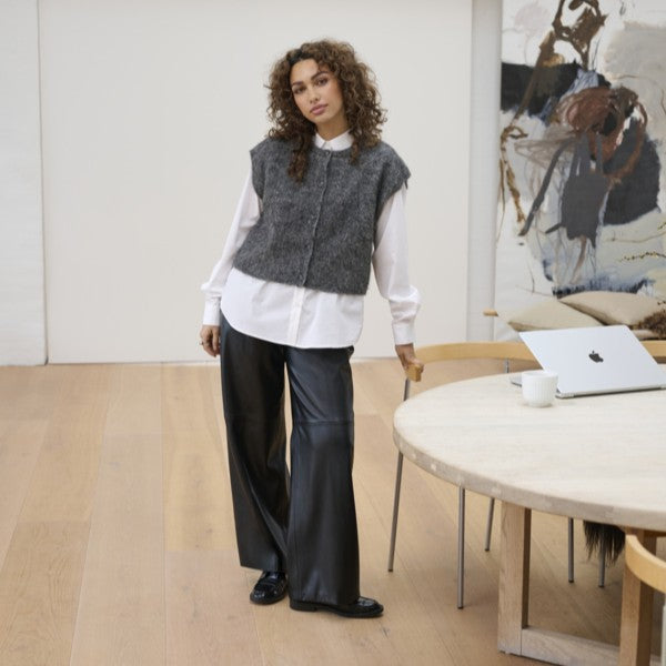 Strickweste KAjordan | Dark Grey Melange