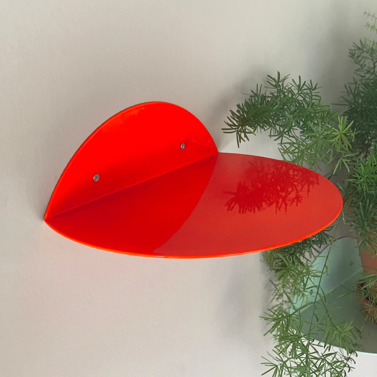 Kolor Wandregal Dot in Neon Rot bei Frau Rabe im Concept Store Die Halle