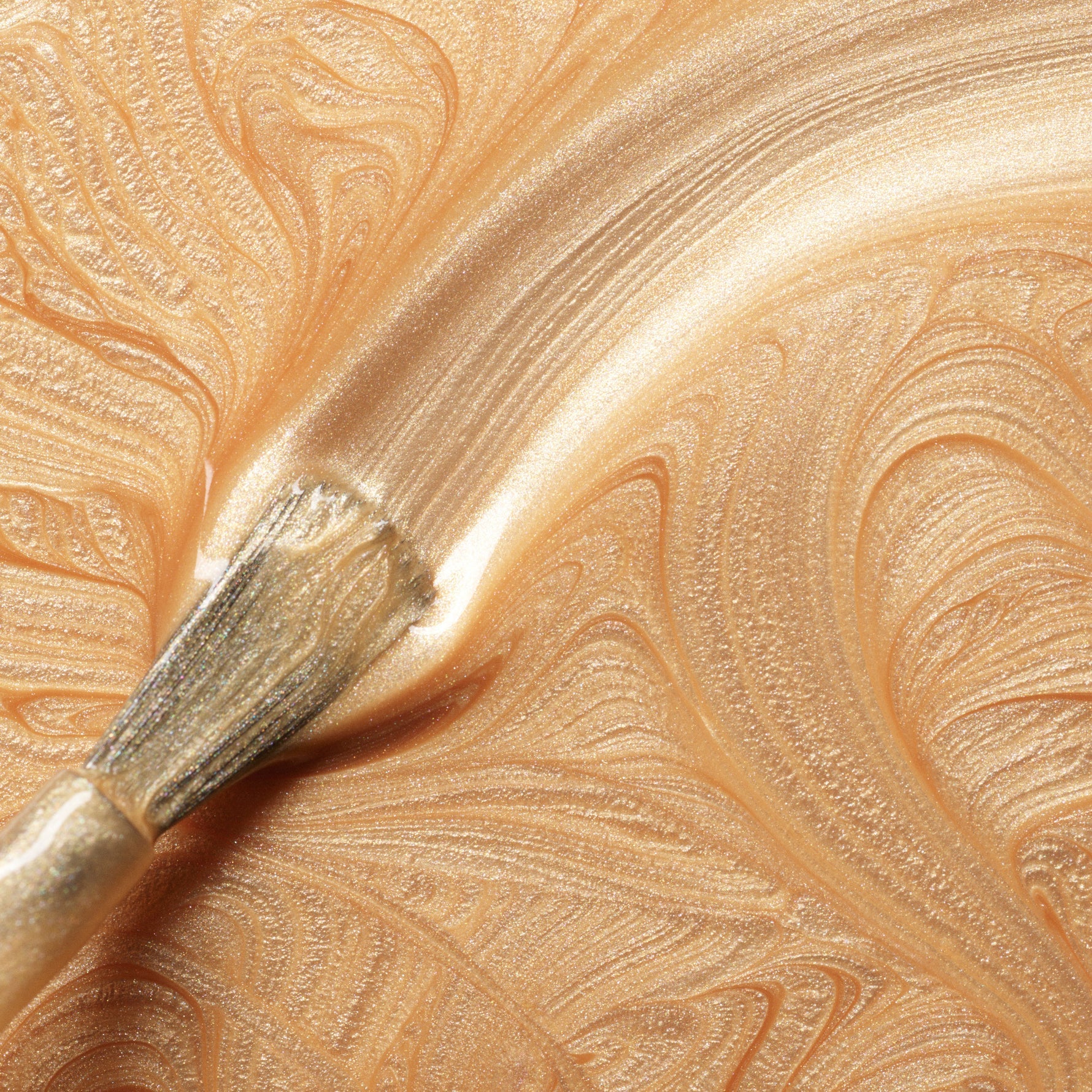 Nagellack Green | Gold Sand