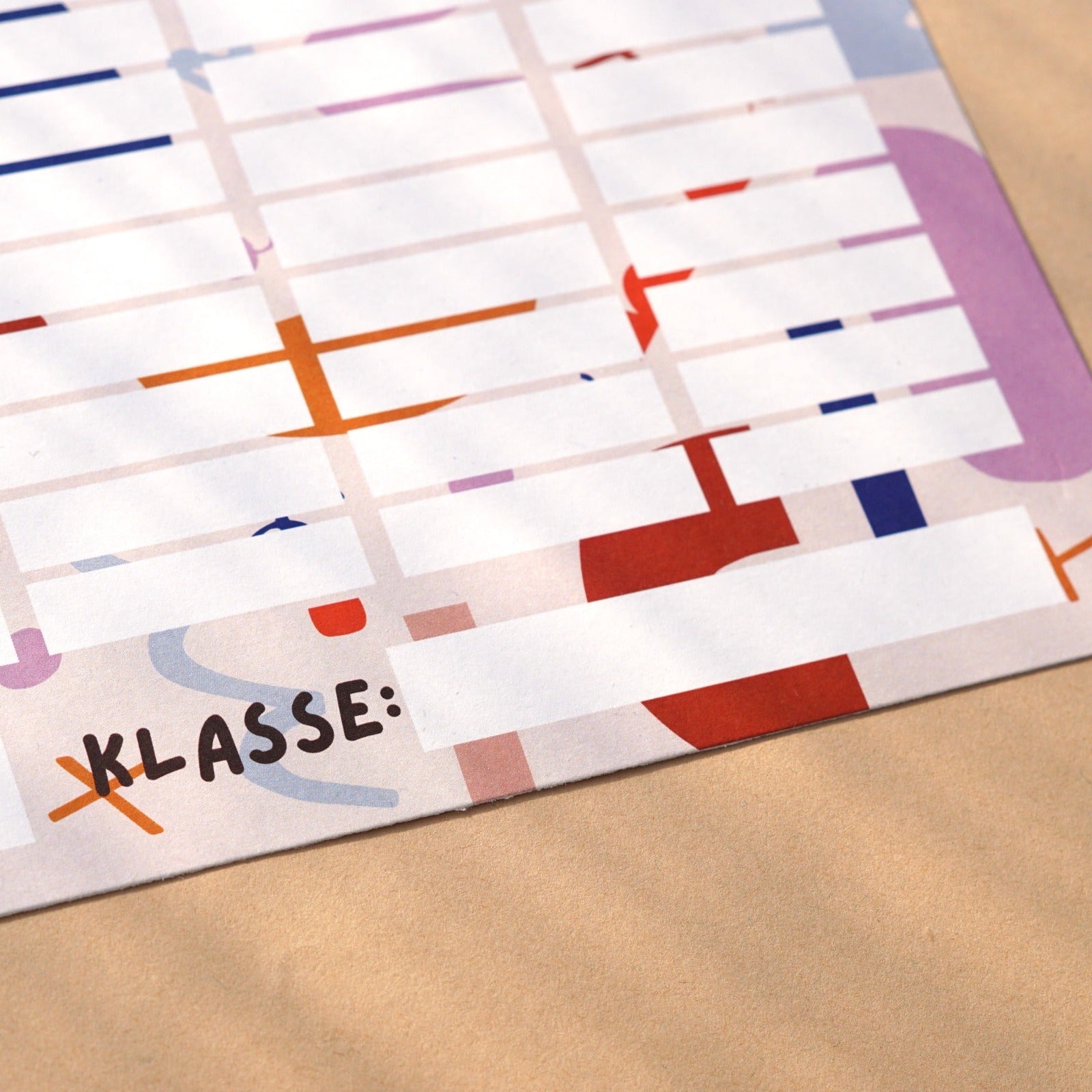 Stundenplan | Kunterbunt DIN A4