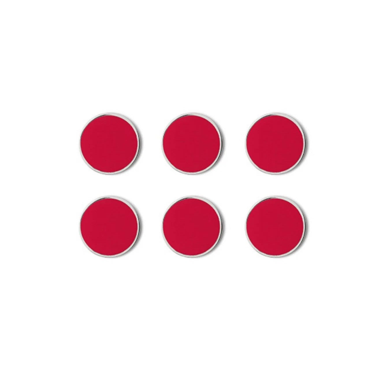 Magnet-Set The Buttons in poppy red von Mustard Made bei Frau Rabe im Concept Store Die Halle